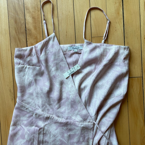 Madewell Blush Floral Wrap Dress NWT - Picture 4 of 5